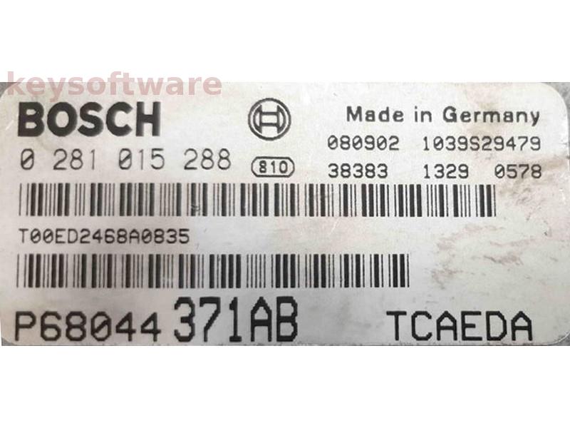 ECU Jeep Patriot 2.0CRD P68044371AB 0281015288 EDC16U31 {