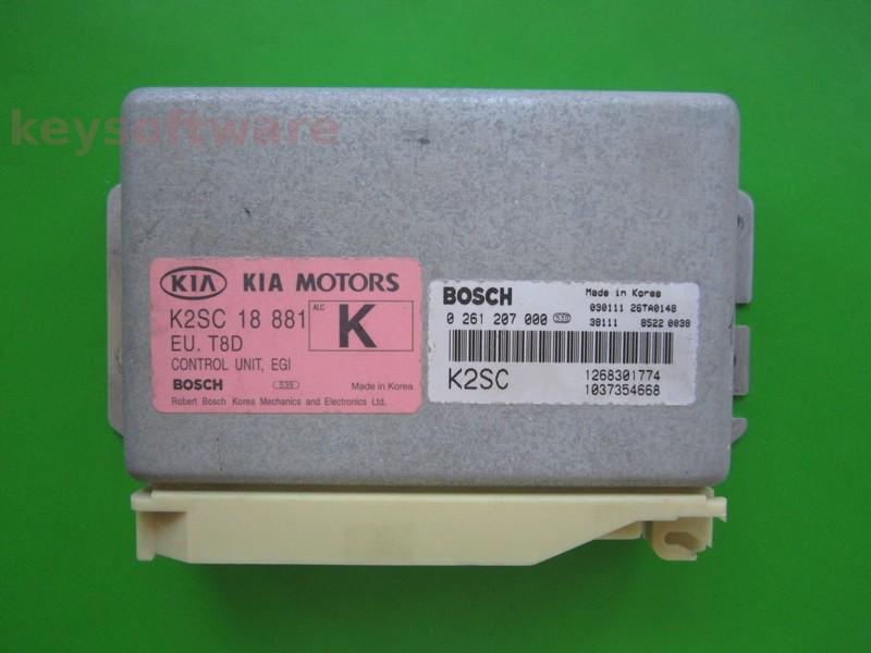 ECU Kia Shuma 1.8 0261207000 1268301774 K2SC M4.6.0 {