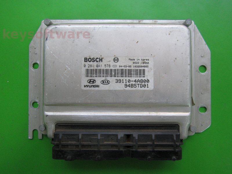 ECU Kia Sorento 2.5CRDI 39110-4A800 0281011578 EDC15C7