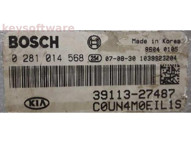 ECU Kia Ceed 2.0CRDI 39113-27487 0281014568 EDC16C39 {