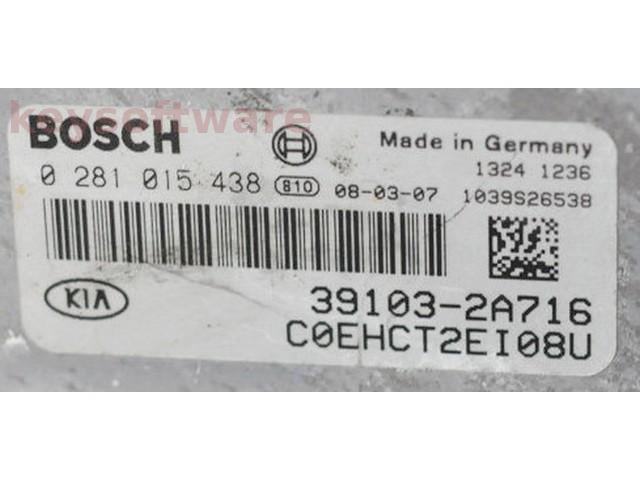 ECU Kia Ceed 1.6CRDI 39103-2A716 0281015438 EDC16C39 {