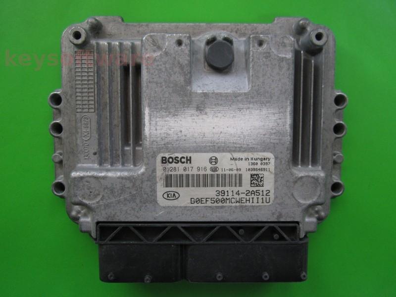 ECU Kia Ceed 1.6CRDI 39114-2A512 0281017916 EDC17C08
