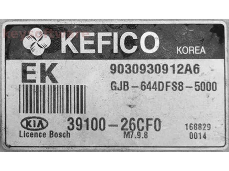 ECU Kia Rio 1.4 39100-26CF0 9030930912A6 M7.9.8