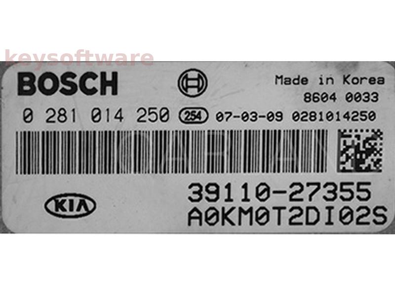 ECU Kia Sportage 2.0CRDI 39100-27355 0281014250 EDC16C39 {