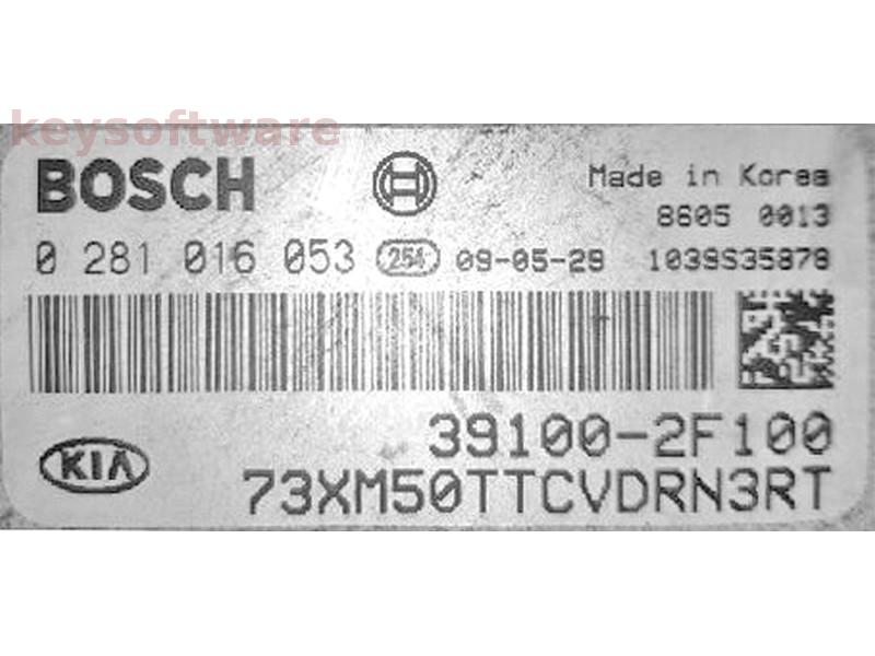ECU Kia Sorento 2.2CRDI 39100-2F100 0281016053 EDC17CP14 {