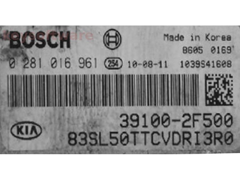 ECU Kia Sportage 2.0CRDI 39100-2F500 0281016961 EDC17CP14 {