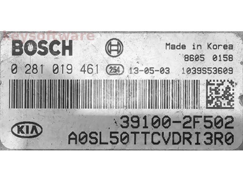 ECU Kia Sportage 2.0CRDI 39100-2F502 0281019461 EDC17CP14 {
