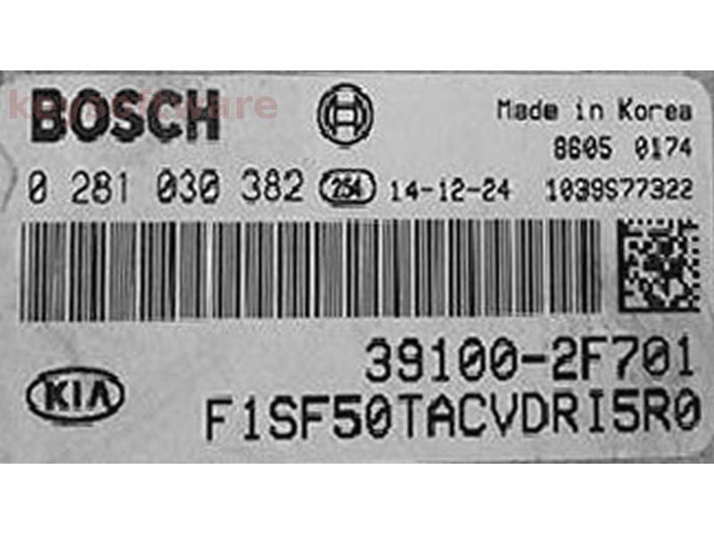 ECU Kia Sportage 39100-2F701 0281030382 EDC17CP14 {