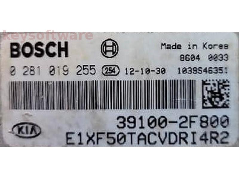 ECU Kia Sorento 39100-2F800 0281019255 EDC17CP14 {