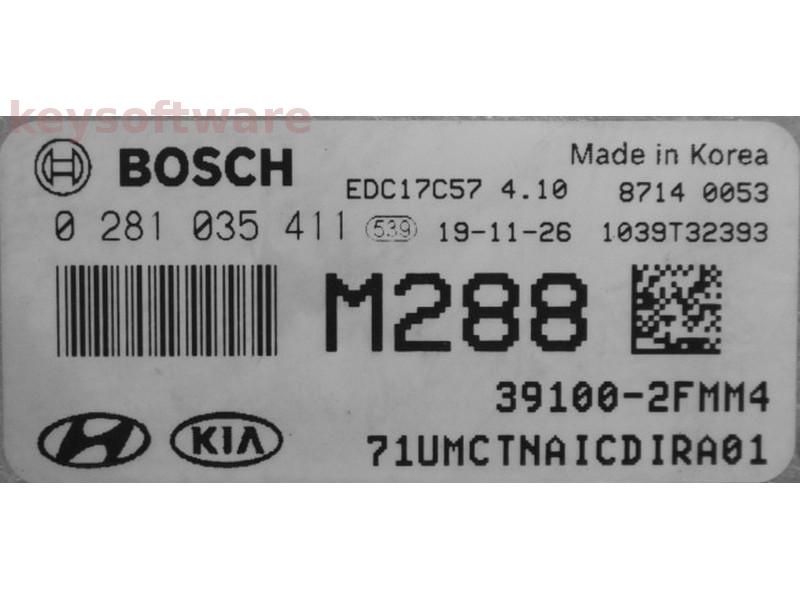 ECU Kia Sorento 2.0CRDI 39100-2FMM4 0281035411 EDC17C57 {