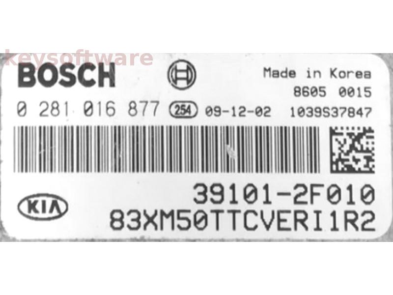 ECU Kia Sorento 2.2CRDI 39101-2F010 0281016877 EDC17CP14