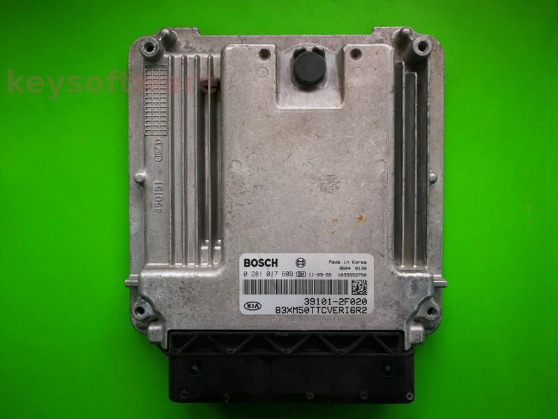 ECU Kia Sorento 2.2CRDI 39101-2F020 0281017609 EDC17CP14 }