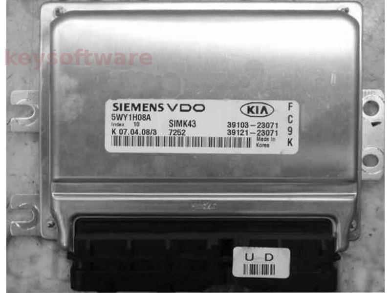 ECU Kia Sportage 2.0 39103-23071 5WY1H08A SIMK43 {