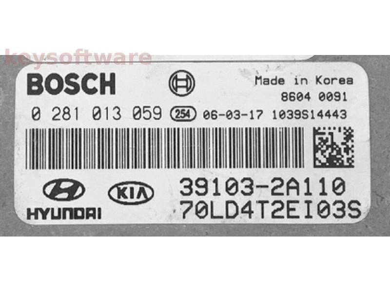 ECU Kia Cerato 1.6CRDI 39103-2A110 0281013059 EDC16C39 {