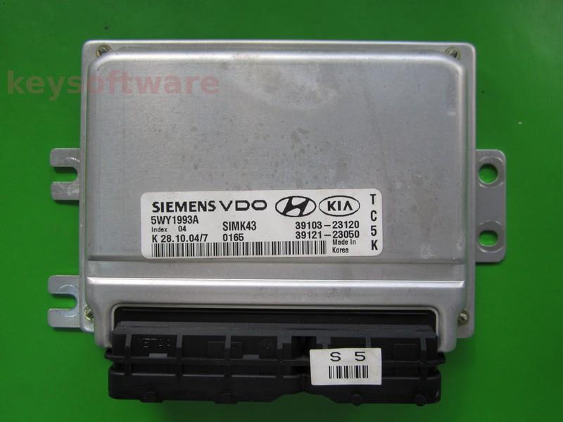 ECU Kia Sportage 2.0 39103-23120 5WY1993A SIMK43