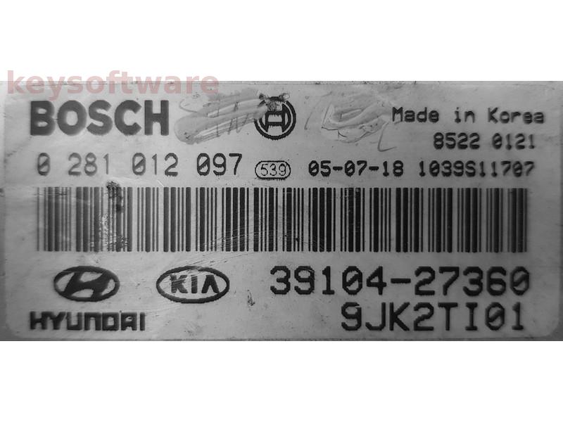ECU Kia Sportage 2.0 39104-27360 0281012097 EDC15C7 {