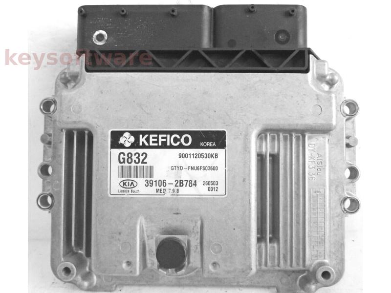 ECU Kia Forte 1.6 39106-2B784 9001120530KB MED7.9.8 {