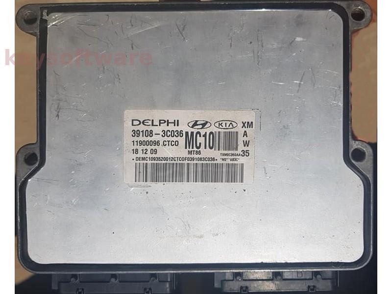 ECU Kia Sorento 0.9 39108-3C036 11900096 MT86 {