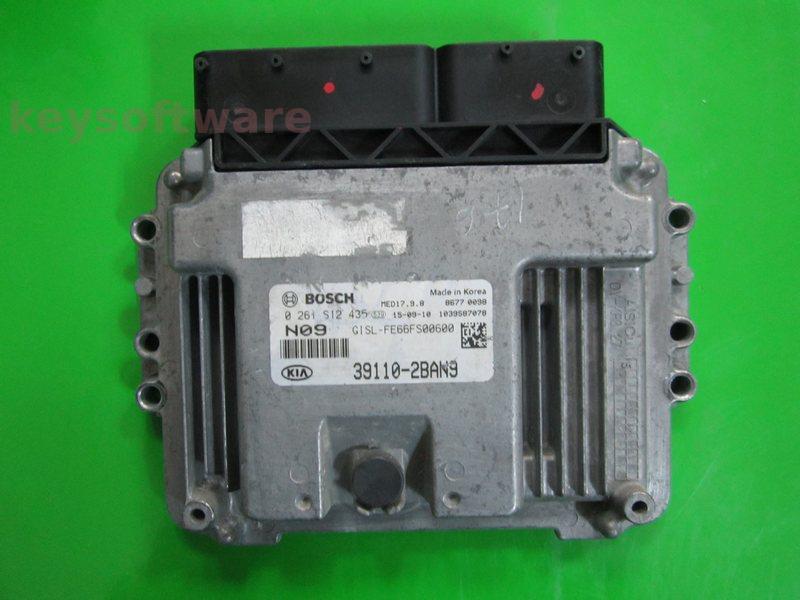 ECU Kia Sportage 1.6 39110-2BAN9 0261S12435 MED17.9.8