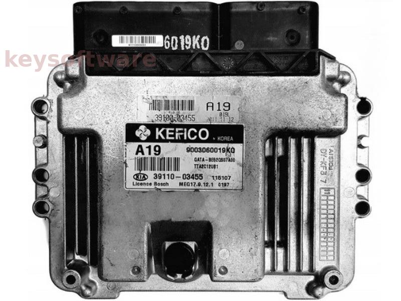 ECU Kia Picanto 1.2 39110-03455 MEG17.9.12.1