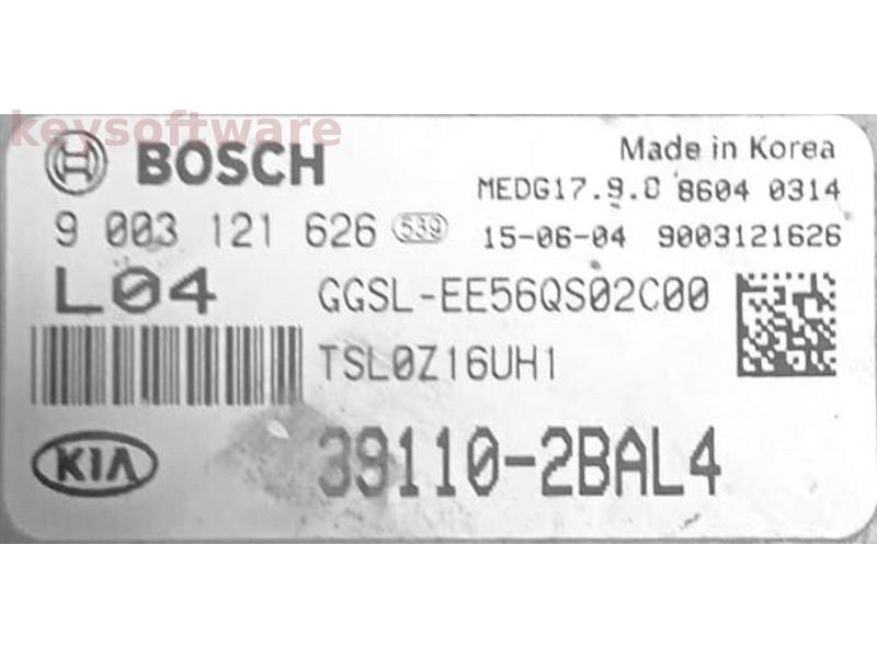 ECU Kia Sportage 39110-2BAL4 9003121626 MEDG17.9.8 {