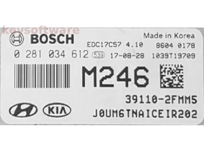 ECU Kia Sorento 2.2 39110-2FMM5 0281034612 EDC17C57 {