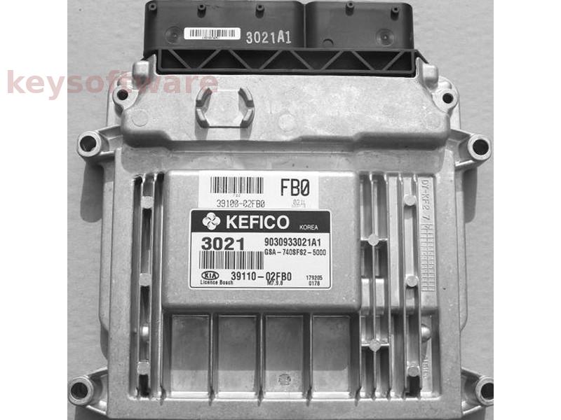 ECU Kia Picanto 1.0 39110-02FB0 9030933021A0 M7.9.8 {