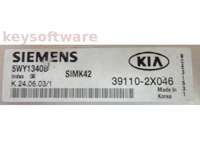 ECU Kia Rio 1.3 39110-2X046 5WY1340B SIMK42 {