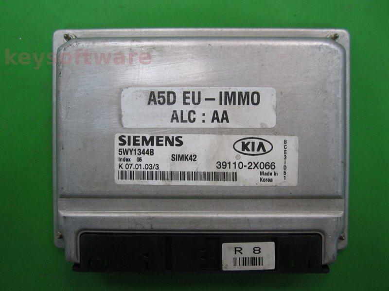 ECU Kia Rio 1.5 39110-2X066 5WY1344B SIMK42