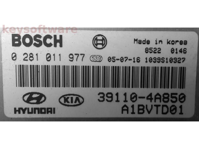 ECU Kia Sorento 2.5CRDI 39110-4A850 0281011977 EDC15 {
