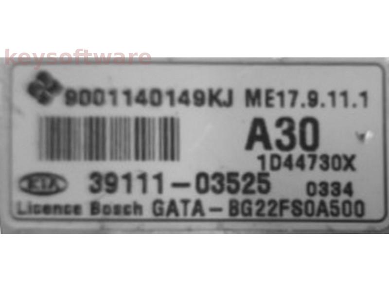 ECU Kia Picanto 1.2 39111-03525 9001140149KJ ME17.9.11.1 {