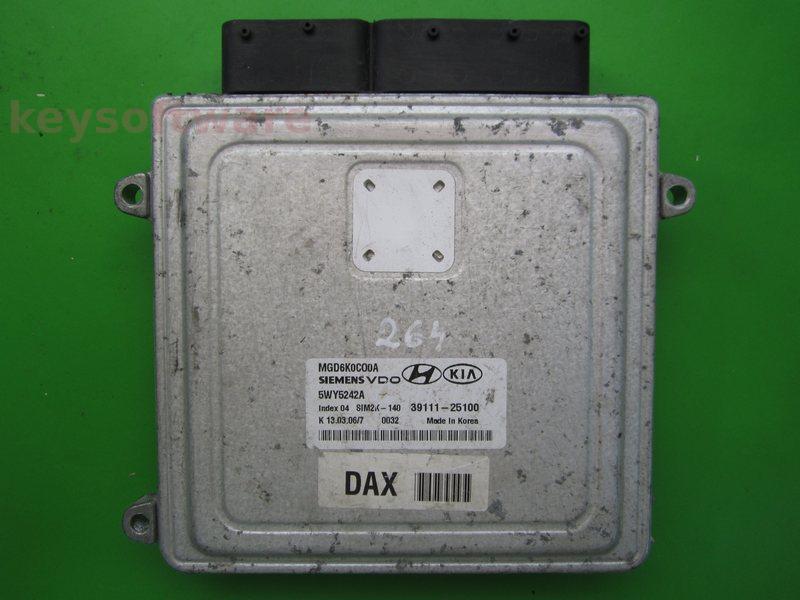 ECU Kia Magentis 2.0CRDI 39111-25100 5WY5242A SIM2K-140