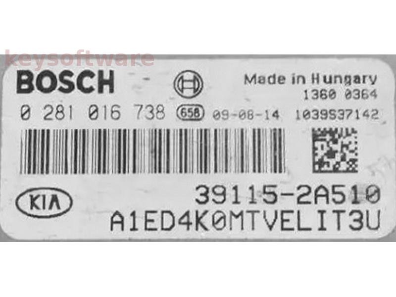 ECU Kia Ceed 1.6CRDI 39115-2A510 0281016738 EDC17C08
