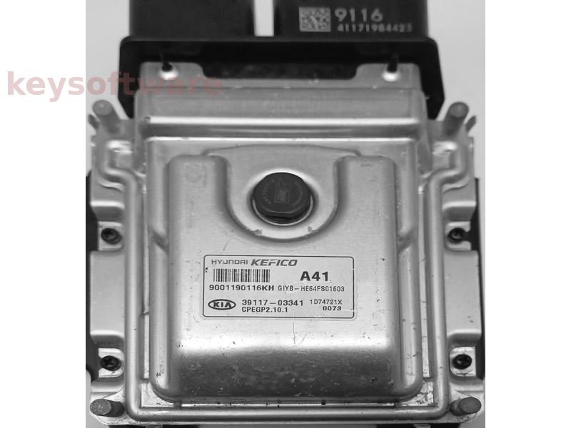 ECU Kia Rio 1.4 39117-03341 CPEGP2.10.1 9001190116KH {