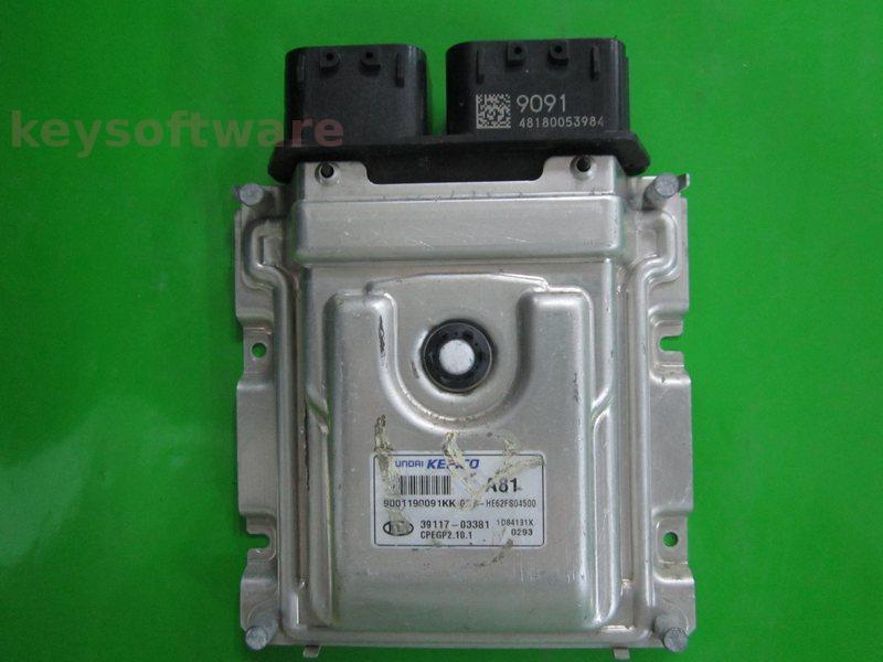 ECU Kia Rio 1.2 39117-03381 9001190091KK CPEGP2.10.1