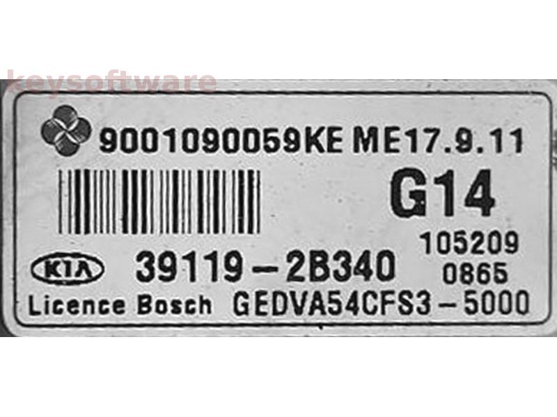 ECU Kia Ceed 1.4 39119-2B340 9001090059KE ME17.9.11 {