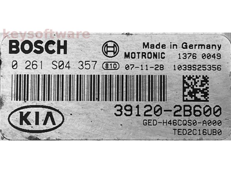 ECU Kia Ceed 1.6 39120-2B600 0261S04357 MG7.9.8 {