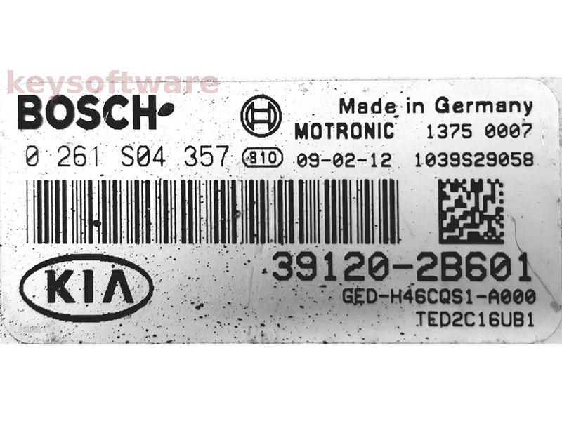 ECU Kia Ceed 1.6 39120-2B601 0261S04357 MG7.9.8 {