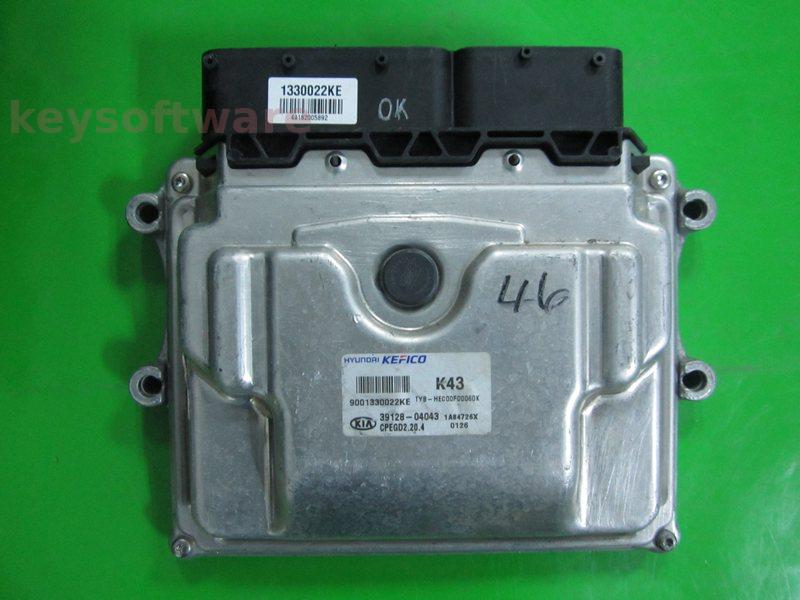 ECU Kia Rio 1.0 39128-04043 CPEGD2.20.4