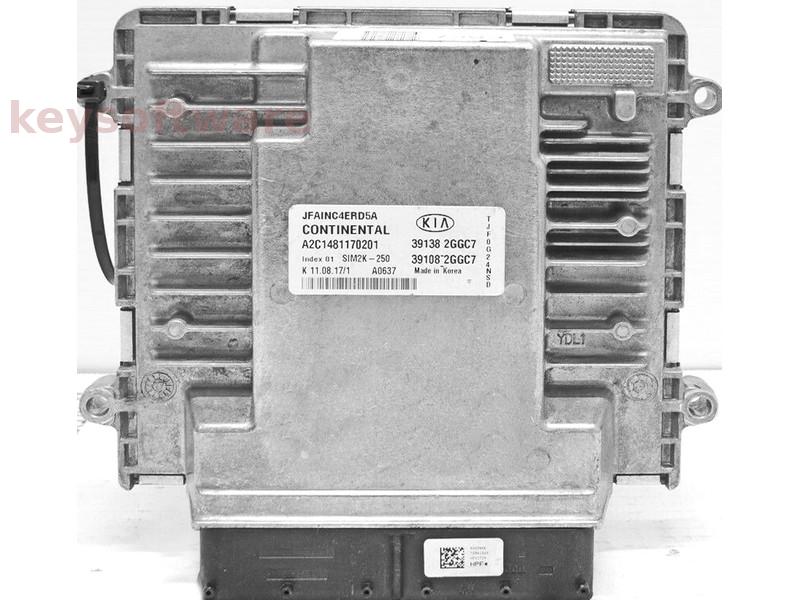 ECU Kia Optima 2.4 39108 2GGC7 A2C1481170201 SIM2K-250 {