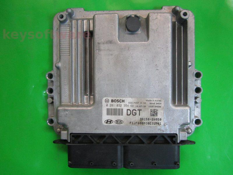 ECU Kia Optima 1.7CRDI 39150-2A950 0281032354 EDC17C57