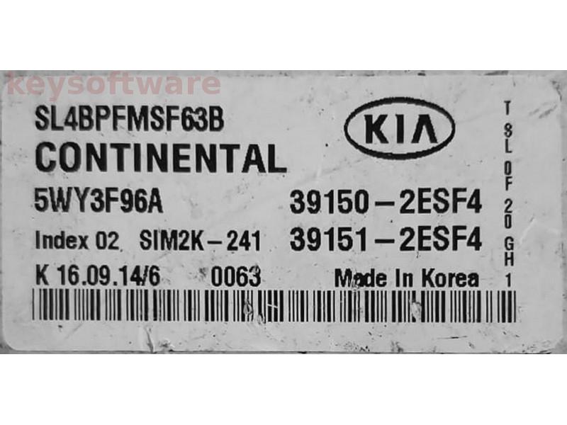 ECU Kia Sportage 2.0 39150-2ESF4 SIM2K-241