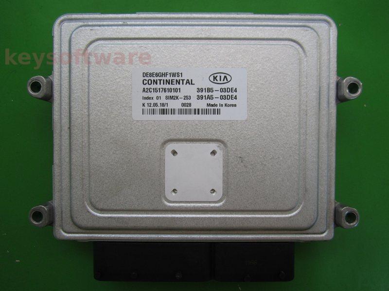 ECU Kia Niro 1.6GDI 391B5-03DE4 SIM2K-253