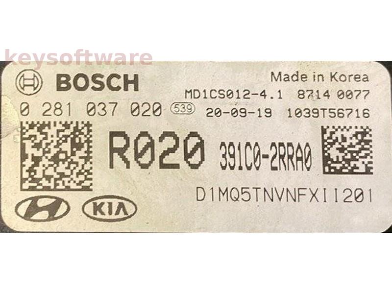 ECU Kia Sorento 2.2 391C0-2RRA0 0281037020 MD1CS012 {