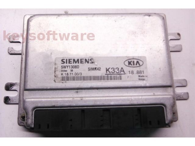 ECU Kia Rio 1.5 K33A 5WY1308D SIMK42 {