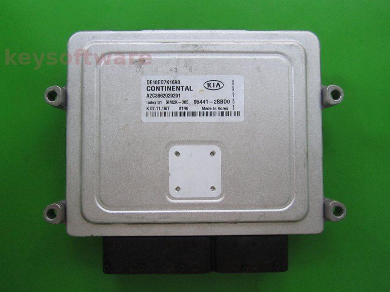 ECU Kia Niro 95441-2BBD0 A2C3962020201 SIM2K-305 TCU