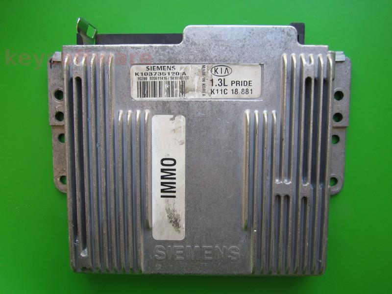 ECU Kia Pride 1.3 K11C18881 K103735120A