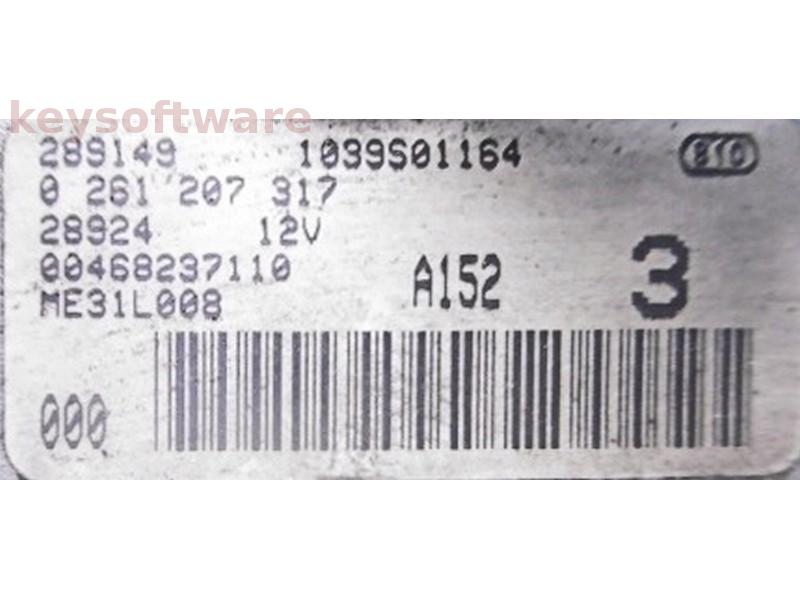 ECU Lancia Thesis 2.4 46823711 0261207317 ME3.1 {