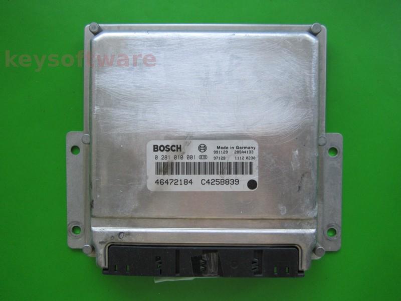 ECU Lancia Lybra 2.4JTD 46472184 0281010001 EDC15C { +