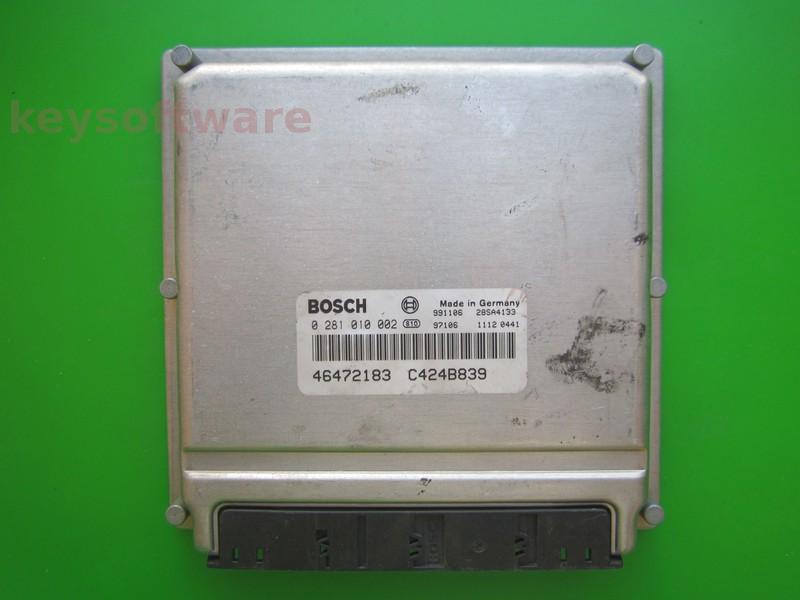 ECU Lancia Lybra 1.9JTD 46472183 0281010002 EDC15C`